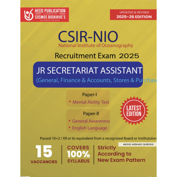 CSIR - NIO - JR SECRETARIAT ASSISTANT